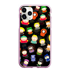 Чехол iPhone 11 Pro матовый ЮЖНЫЙ ПАРК, цвет: 3D-розовый