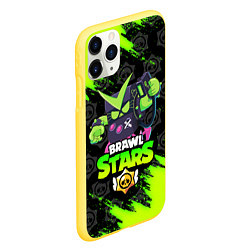 Чехол iPhone 11 Pro матовый BRAWL STARS VIRUS 8-BIT, цвет: 3D-желтый — фото 2
