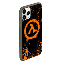 Чехол iPhone 11 Pro матовый HALF-LIFE, цвет: 3D-темно-зеленый — фото 2