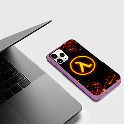 Чехол iPhone 11 Pro матовый HALF-LIFE 3, цвет: 3D-фиолетовый — фото 2