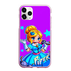 Чехол iPhone 11 Pro матовый PIPER, цвет: 3D-розовый