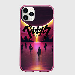 Чехол iPhone 11 Pro матовый BERSERK, цвет: 3D-малиновый