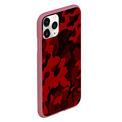 Чехол iPhone 11 Pro матовый RED MILITARY, цвет: 3D-малиновый — фото 2