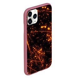 Чехол iPhone 11 Pro матовый FLAME, цвет: 3D-малиновый — фото 2