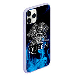 Чехол iPhone 11 Pro матовый QUEEN, цвет: 3D-светло-сиреневый — фото 2