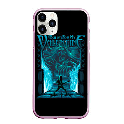 Чехол iPhone 11 Pro матовый Bullet For My Valentine, цвет: 3D-розовый