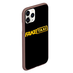 Чехол iPhone 11 Pro матовый Fake Taxi, цвет: 3D-коричневый — фото 2