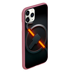 Чехол iPhone 11 Pro матовый HALF-LIFE, цвет: 3D-малиновый — фото 2