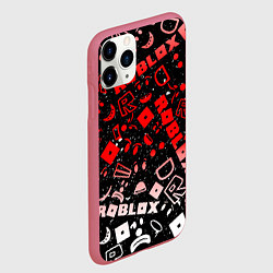 Чехол iPhone 11 Pro матовый Roblox, цвет: 3D-малиновый — фото 2