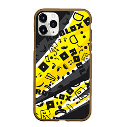 Чехол iPhone 11 Pro матовый Roblox, цвет: 3D-коричневый