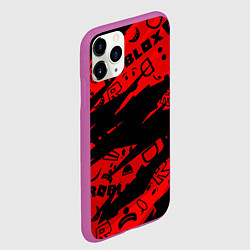 Чехол iPhone 11 Pro матовый Roblox, цвет: 3D-фиолетовый — фото 2