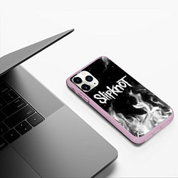 Чехол iPhone 11 Pro матовый SLIPKNOT, цвет: 3D-розовый — фото 2