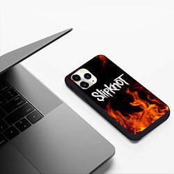 Чехол iPhone 11 Pro матовый SLIPKNOT, цвет: 3D-черный — фото 2