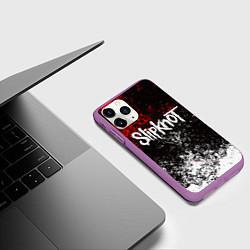 Чехол iPhone 11 Pro матовый SLIPKNOT, цвет: 3D-фиолетовый — фото 2