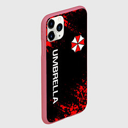 Чехол iPhone 11 Pro матовый UMBRELLA CORP, цвет: 3D-малиновый — фото 2
