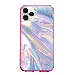 Чехол iPhone 11 Pro матовый Фольга, цвет: 3D-малиновый