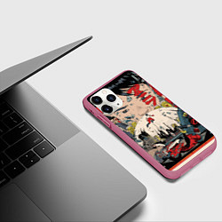 Чехол iPhone 11 Pro матовый AKIRA, цвет: 3D-малиновый — фото 2