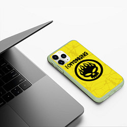 Чехол iPhone 11 Pro матовый The Offspring, цвет: 3D-салатовый — фото 2