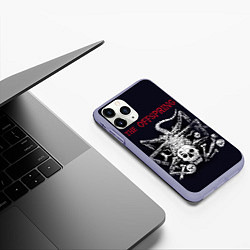 Чехол iPhone 11 Pro матовый Offspring, цвет: 3D-светло-сиреневый — фото 2