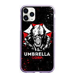 Чехол iPhone 11 Pro матовый RESIDENT EVIL 3, цвет: 3D-светло-сиреневый