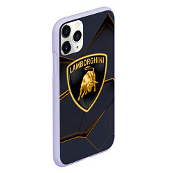 Чехол iPhone 11 Pro матовый Lamborghini, цвет: 3D-светло-сиреневый — фото 2