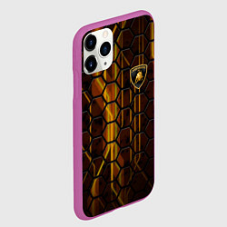 Чехол iPhone 11 Pro матовый Lamborghini, цвет: 3D-фиолетовый — фото 2