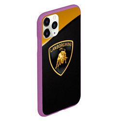 Чехол iPhone 11 Pro матовый Lamborghini, цвет: 3D-фиолетовый — фото 2