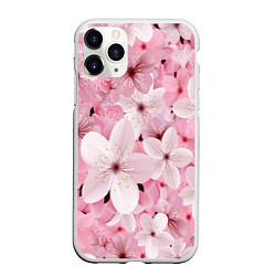 Чехол iPhone 11 Pro матовый САКУРА, цвет: 3D-белый