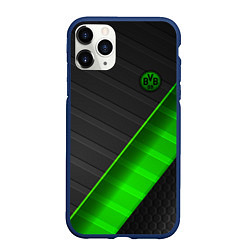 Чехол iPhone 11 Pro матовый FC Borussia, цвет: 3D-тёмно-синий
