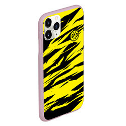 Чехол iPhone 11 Pro матовый FC Borussia, цвет: 3D-розовый — фото 2