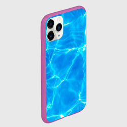 Чехол iPhone 11 Pro матовый Вода, цвет: 3D-фиолетовый — фото 2