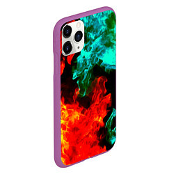 Чехол iPhone 11 Pro матовый БИТВА ОГНЕЙ, цвет: 3D-фиолетовый — фото 2