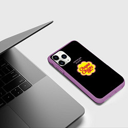 Чехол iPhone 11 Pro матовый Chupa chups, цвет: 3D-фиолетовый — фото 2