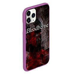 Чехол iPhone 11 Pro матовый Bloodborne, цвет: 3D-фиолетовый — фото 2