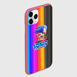 Чехол iPhone 11 Pro матовый SONIC 2020, цвет: 3D-малиновый — фото 2