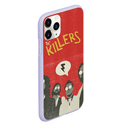 Чехол iPhone 11 Pro матовый The Killers, цвет: 3D-светло-сиреневый — фото 2