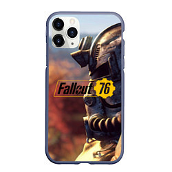 Чехол iPhone 11 Pro матовый FALLOUT76, цвет: 3D-серый