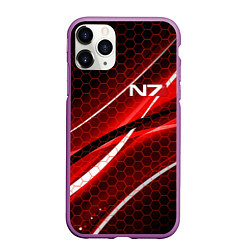 Чехол iPhone 11 Pro матовый MASS EFFECT N7