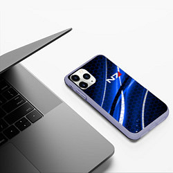 Чехол iPhone 11 Pro матовый MASS EFFECT N7, цвет: 3D-светло-сиреневый — фото 2