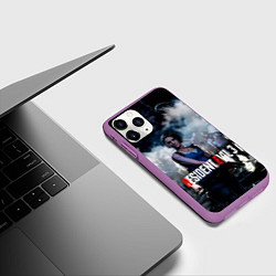 Чехол iPhone 11 Pro матовый RESIDENT EVIL 3, цвет: 3D-фиолетовый — фото 2