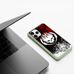 Чехол iPhone 11 Pro матовый THE OFFSPRING, цвет: 3D-салатовый — фото 2
