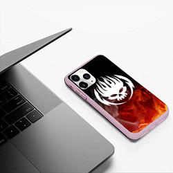 Чехол iPhone 11 Pro матовый THE OFFSPRING, цвет: 3D-розовый — фото 2