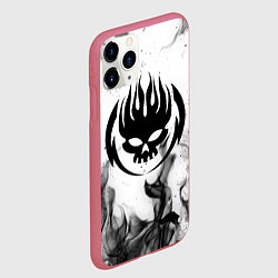 Чехол iPhone 11 Pro матовый THE OFFSPRING, цвет: 3D-малиновый — фото 2