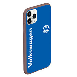 Чехол iPhone 11 Pro матовый Volkswagen, цвет: 3D-коричневый — фото 2