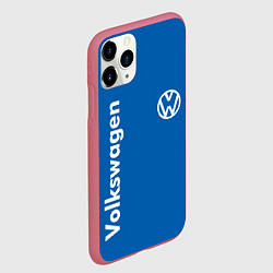 Чехол iPhone 11 Pro матовый Volkswagen, цвет: 3D-малиновый — фото 2