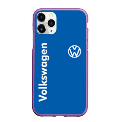 Чехол iPhone 11 Pro матовый Volkswagen, цвет: 3D-фиолетовый