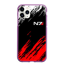 Чехол iPhone 11 Pro матовый MASS EFFECT N7