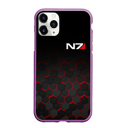 Чехол iPhone 11 Pro матовый MASS EFFECT N7