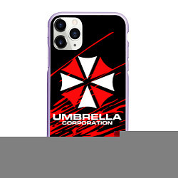 Чехол iPhone 11 Pro матовый Umbrella Corporation, цвет: 3D-светло-сиреневый