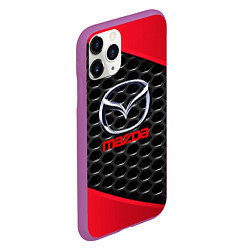 Чехол iPhone 11 Pro матовый MAZDA, цвет: 3D-фиолетовый — фото 2